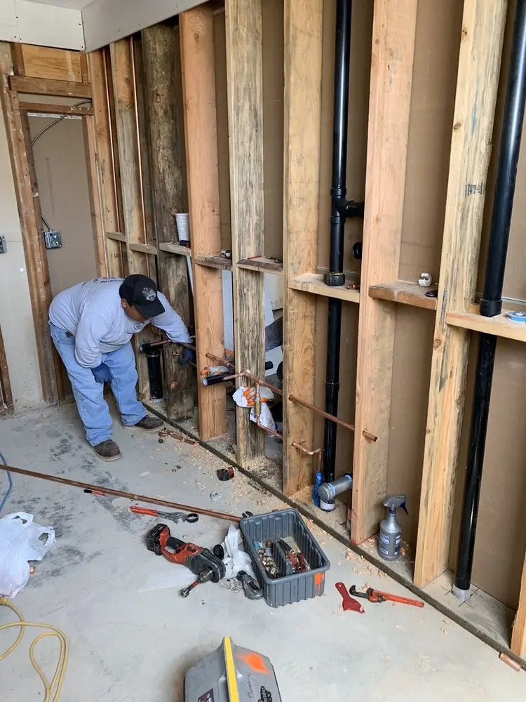 Commercial rough-in plumbing for Gas Line Repair in Memorial